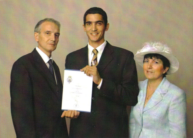 The Duke of Edinburgh's Gold Award, July 2003, L-R Mike, Eric, Aida Pettett